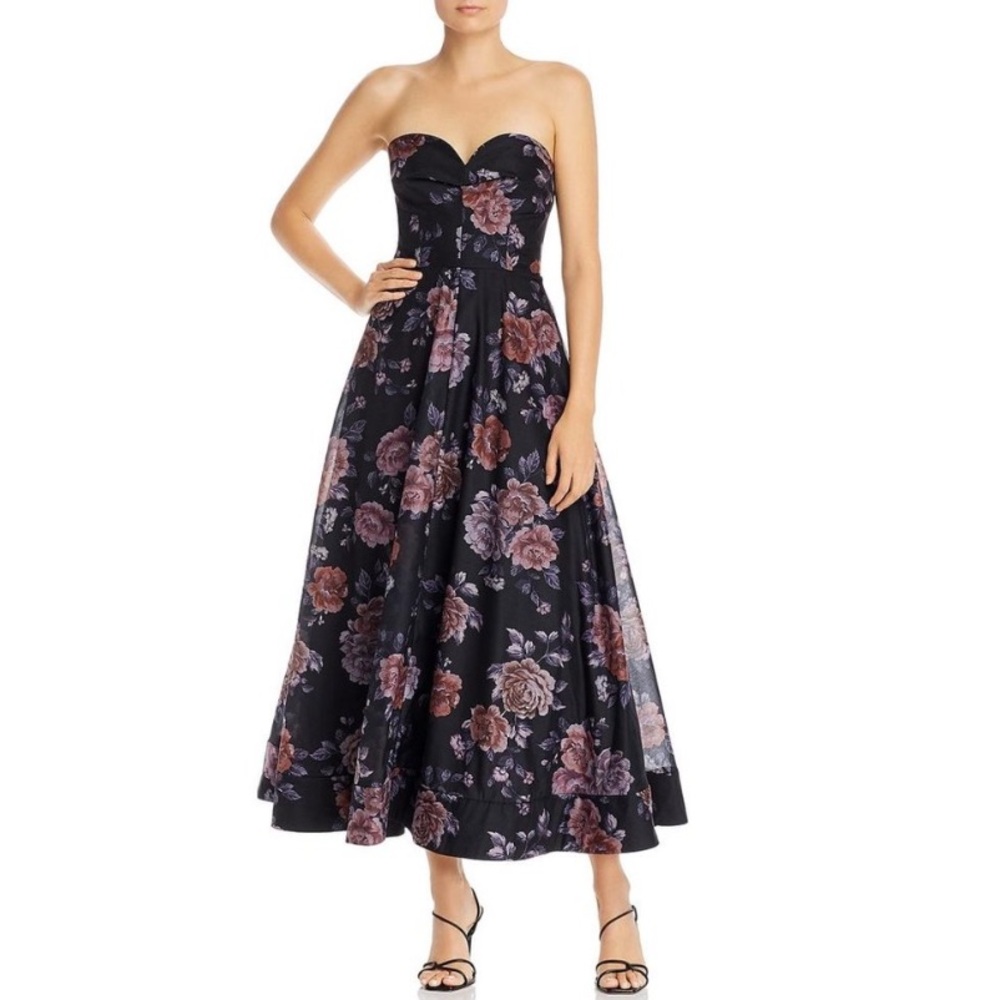 Keepsake Atomic Floral Strapless A-Line Dress